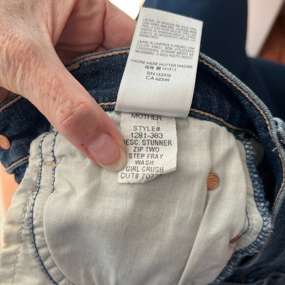 Mother Jean The Stunner Two Step Fray Size 24 - Picture 7 of 13